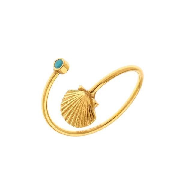1. Anello contrarie "conchiglia rigata" oro Arteon 23819-000