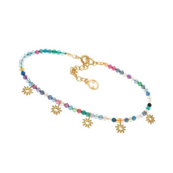 1. Bracciale perline multicolore con "sole" pendenti multicolore Arteon 12456-000