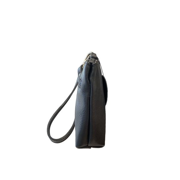 3. Clutch bag leather black BRASS Workshop ppa01