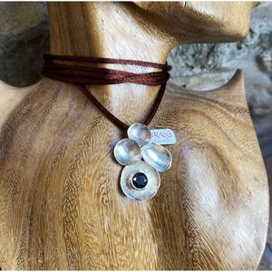 Shards pendant with garnet garnet BRASS Workshop