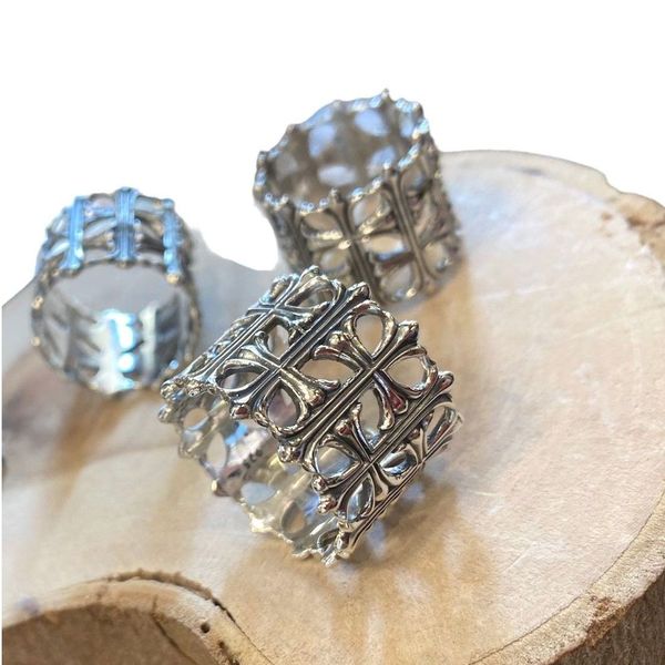 2. Celtic crosses ring silver grey BRASS Workshop f23a21