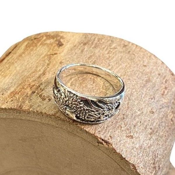 2. Dragons silver ring silver grey BRASS Workshop f23a28