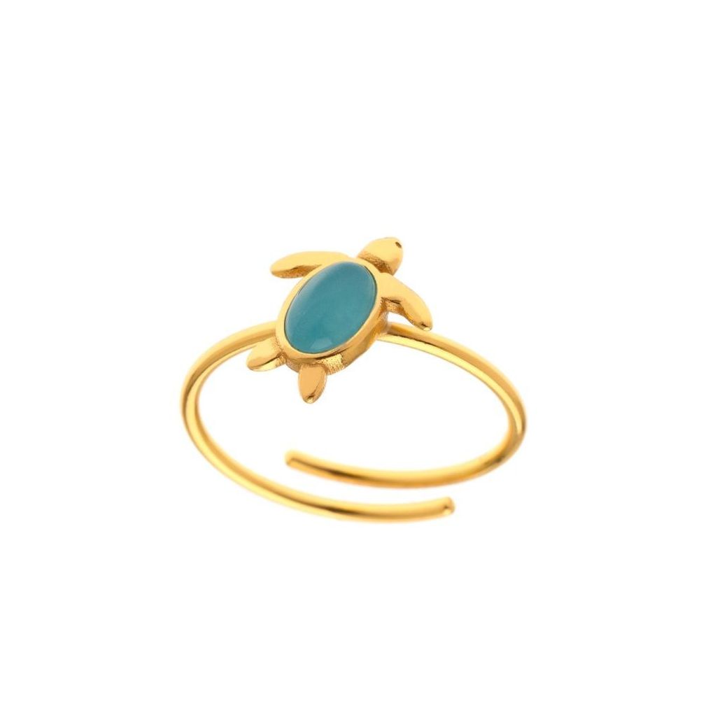 LATELITA Bracciale Oro Con Tartarughe E Zirconi – Argento 925 Placcato Oro 22K – Gioiello Di Design Britannico, Fatto A Mano, In Scatola Regalo