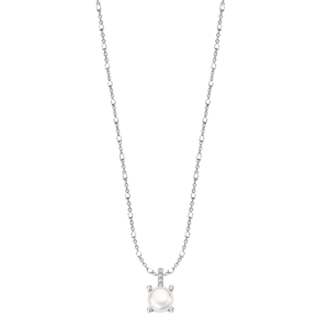 1. Necklace LP3409 silver gray