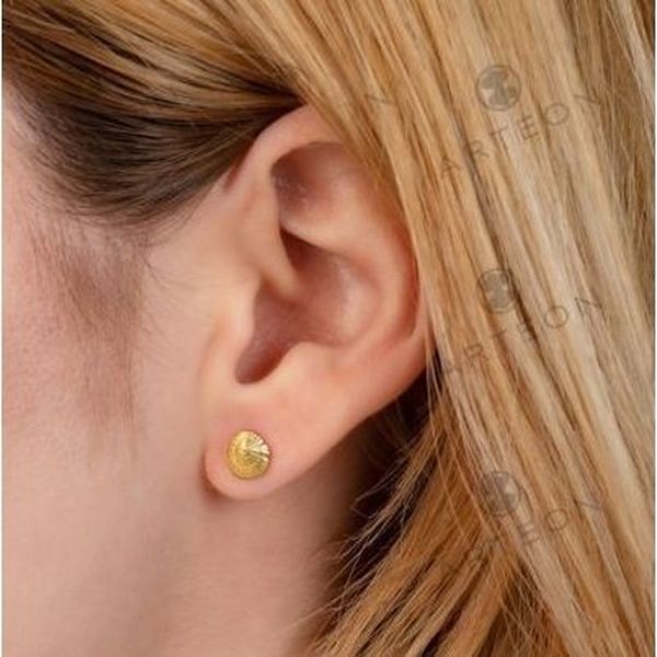 2. "Limp" ear stud earrings gold Arteon 51239-000
