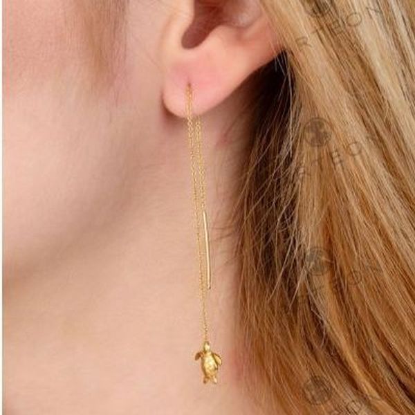 1. Orecchini catena con tartaruga oro Arteon 51116-000