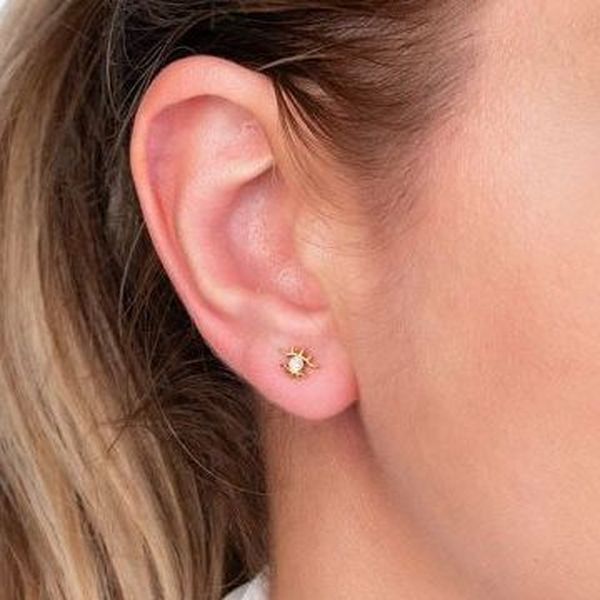 Orecchini In Argento 925 NKlaus Con Zircone Bianco – Tondi Da 5,5 Mm, Eleganti E Minimali