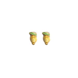 Lemon earrings J-E128 yellow GIULIANAdiFRANCO gioielli
