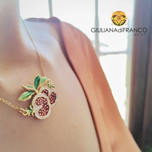 2. Pomegranate necklace gold GIULIANAdiFRANCO gioielli j-c50