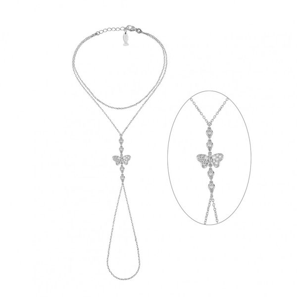 1. Butterfly sterling silver shahmaran silver grey Kurshuni Gioielli kd281-900