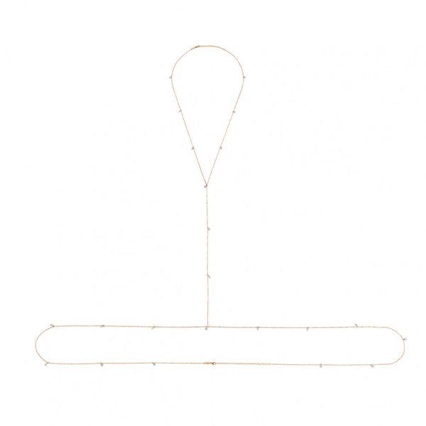 1. Anna, sterling silver chain rosegold Kurshuni Gioielli kx283-bc
