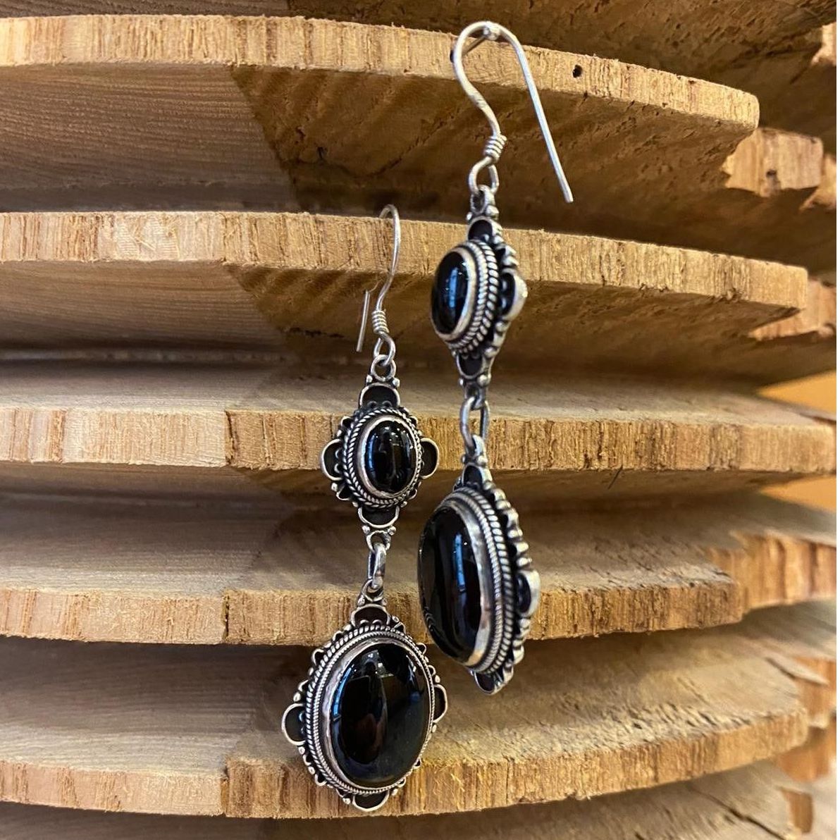 Orecchini Pendenti in Argento 925 con Cammei di Torre del Greco Orecchini Pendenti in Argento 925 con Cammei di Torre del Greco