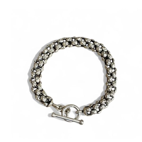 4. Interlocking bracelet silver grey BRASS Workshop brsba12