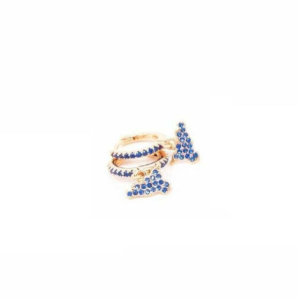1. Orecchini mini cerchi con sicilia blu BRASS Workshop sicily06