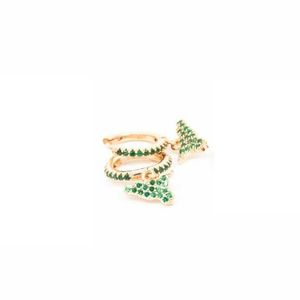 1. Mini circle earrings with Sicily green BRASS Workshop sicily06