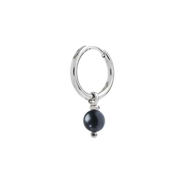2. Orecchini cerchio con sfera pendente nero Marlù Gioielli 13or020