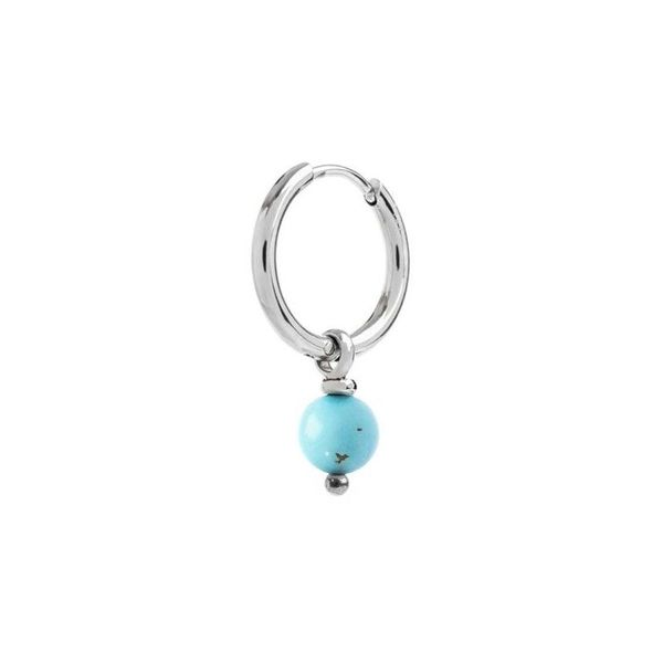 2. Orecchini cerchio con sfera pendente turchese Marlù Gioielli 13or020