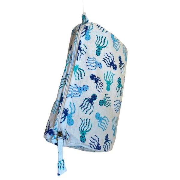 Octopus clutch bag white BRASS pgr07