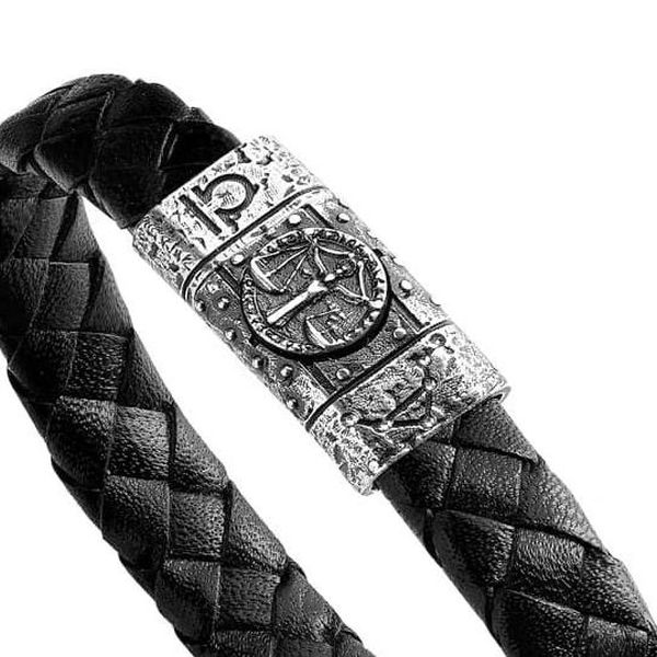 Bracciale Perline Nere Con Ciondoli Albero Della Vita - Foto 5