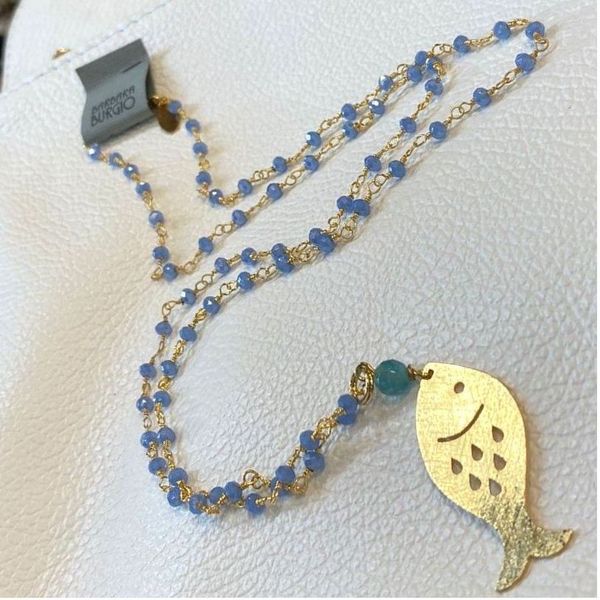 Collana Di Perline Di Legno Unica - Italia