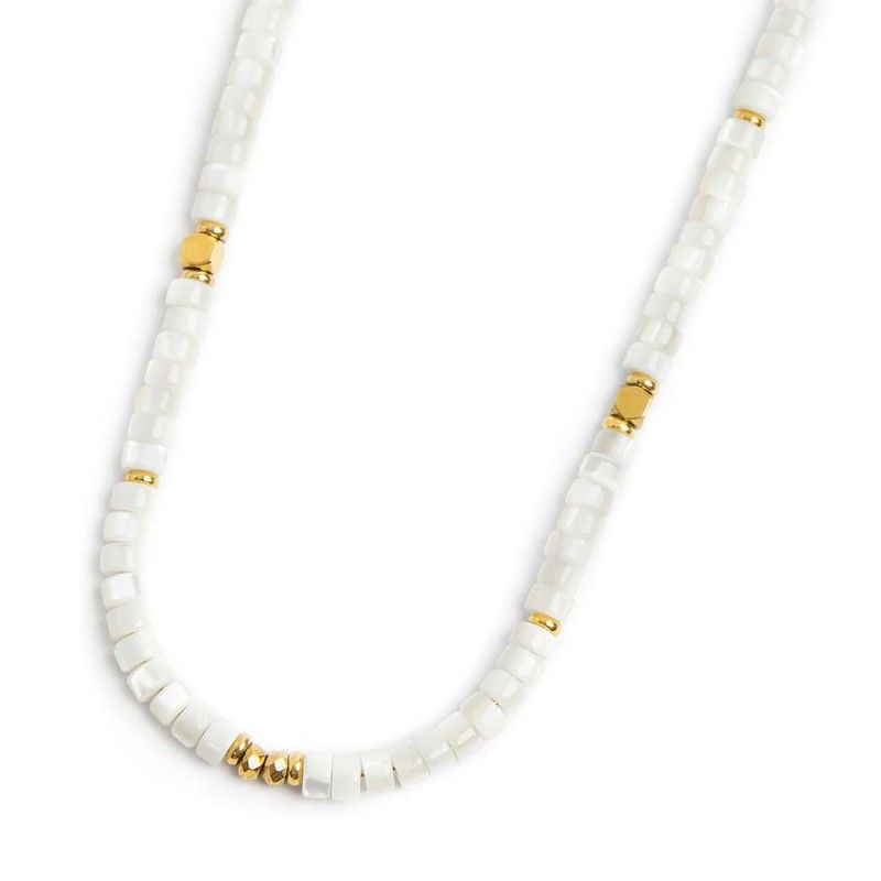 Collana Girocollo Con Perle Di Madreperla E Ciondolo Stella - Gioiello Mare Boho, Regalo