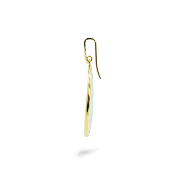 1. Openwork round earrings white BRASS Workshop 09/35