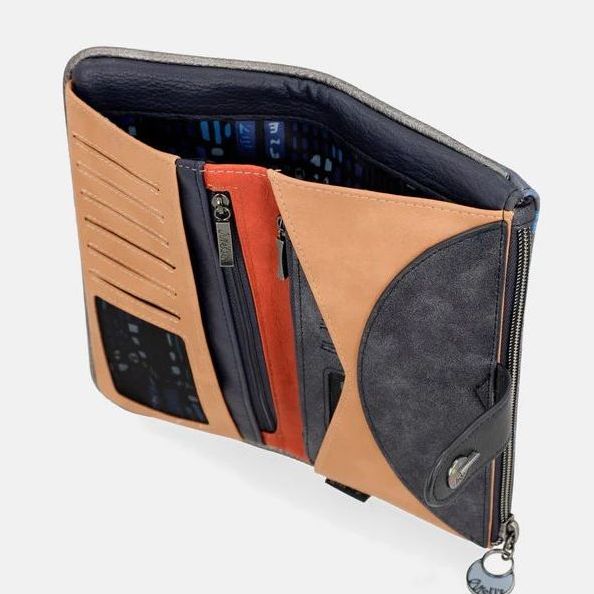 Portafoglio RFID con porta documenti Finn NERO Piquadro