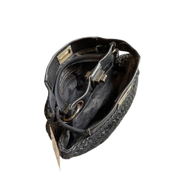 3. Borsetta intrecciata nero BRASS Workshop b85459