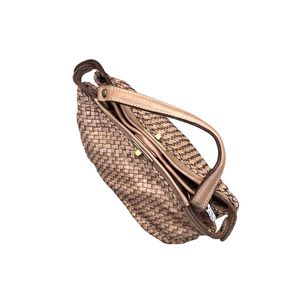 2. Woven handbag beige