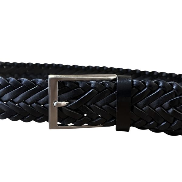 2. Cintura spiga 3,5 cm Nero BRASS Workshop cisp01