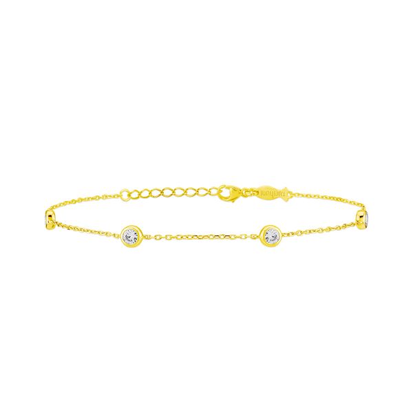 1. Glint 4x3, sterling silver bracelet gold Kurshuni Gioielli kr204a-10