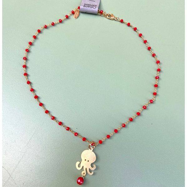 Collar De De Sueltas De Jade Rojo Facetado 2x4 Mm | Cuotas Sin Interés - Foto 11