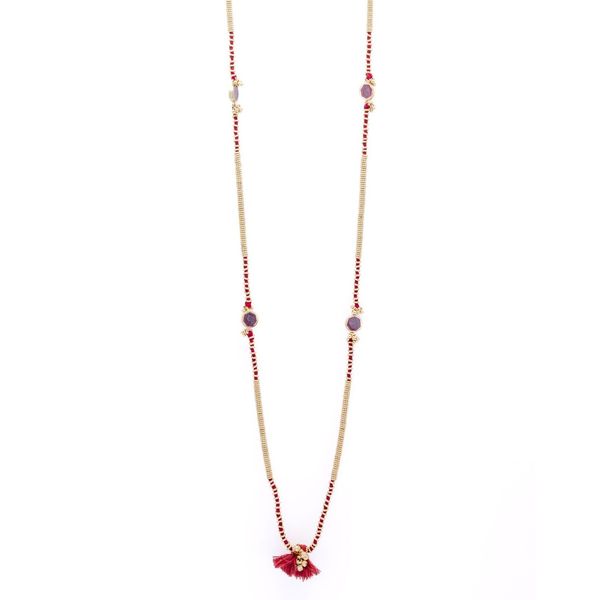 1. Collana Tuhina N371G rosa rosso House Of Tuhina th-n371g