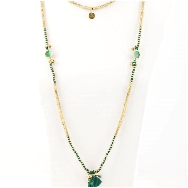 1. Collana Tuhina N371G verde House Of Tuhina th-n371g