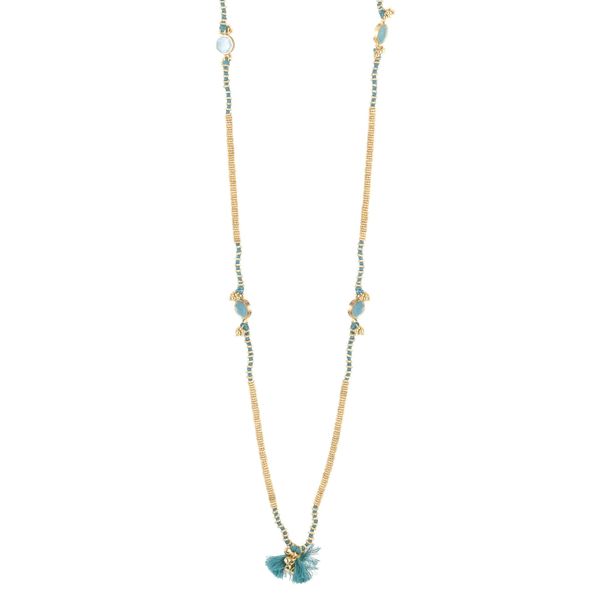 1. Collana Tuhina N371G Verde acqua House Of Tuhina th-n371g