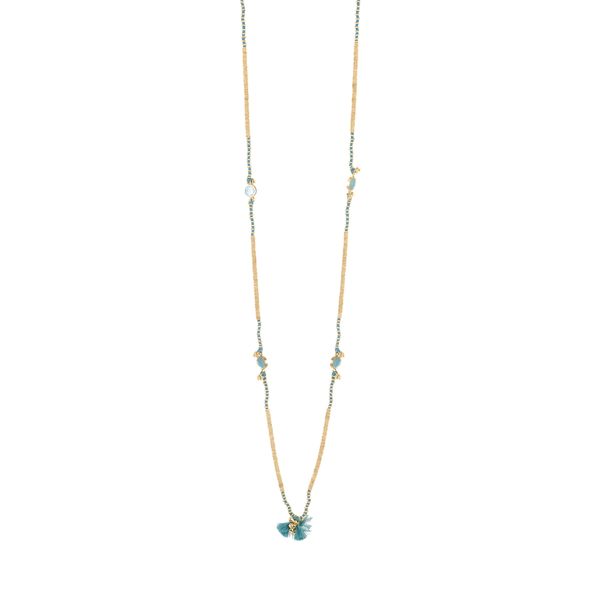 2. Collana Tuhina N371G Verde acqua House Of Tuhina th-n371g