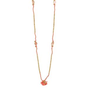 1. Collana Tuhina N371G Rosa corallo