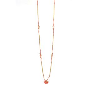 2. Collana Tuhina N371G Rosa corallo