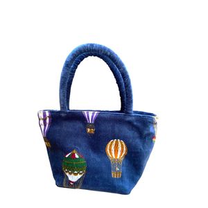 Mini Balloon bag blue BRASS Workshop