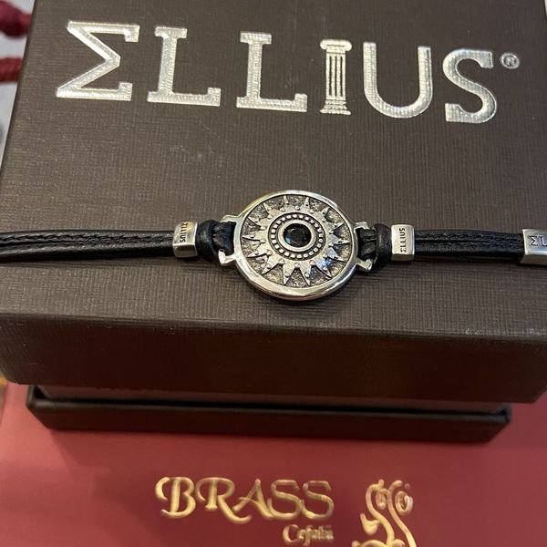 2. Nativity, leather bracelet black ELLIUS Jewelry r218