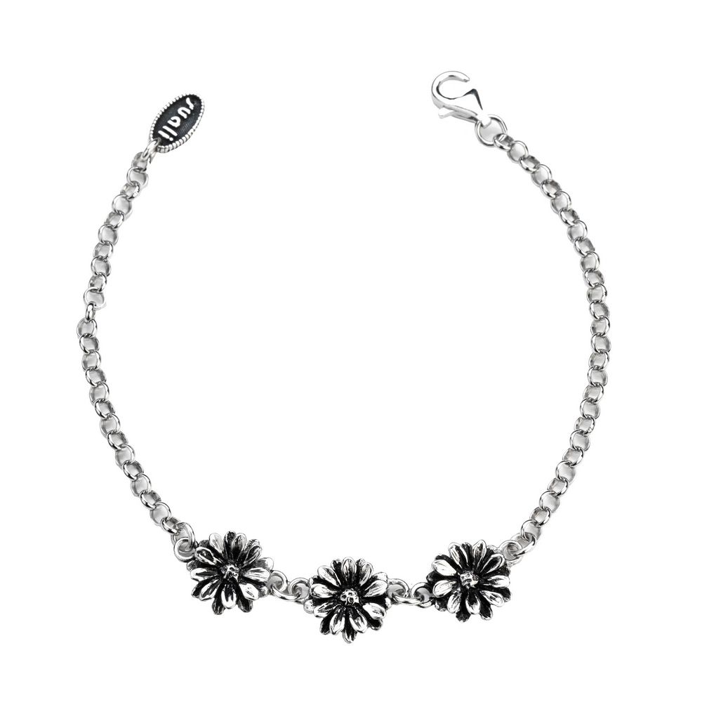 Bracciale Rigido Collezione Fiore Con Ciondolo Argento 925 E Bronzo - Domenico Passaro Design - Foto 10