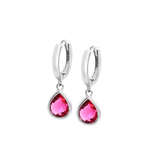 1. Earrings LP3563 fucsia LOTUS Silver lp3563-4