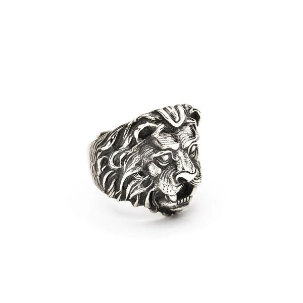 1. Lion ring burnished Portonovo bracciali italiani anl051801