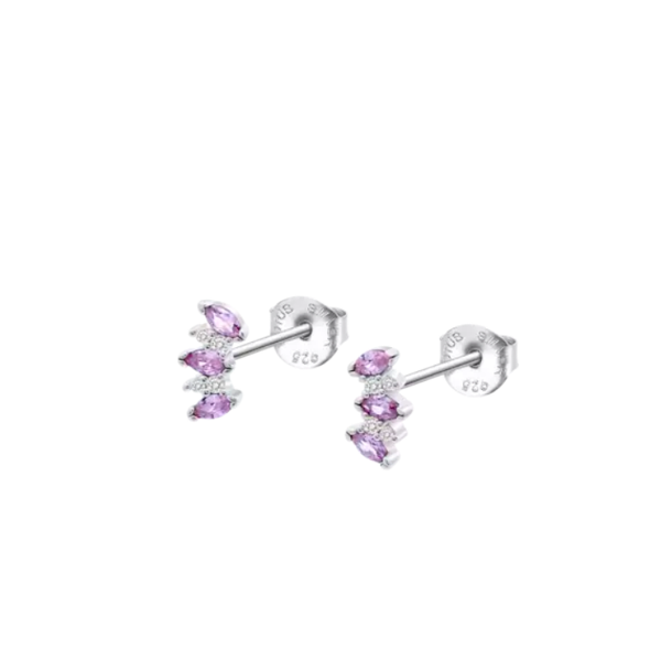 1. LP3630 earrings pink LOTUS Silver lp3630-4