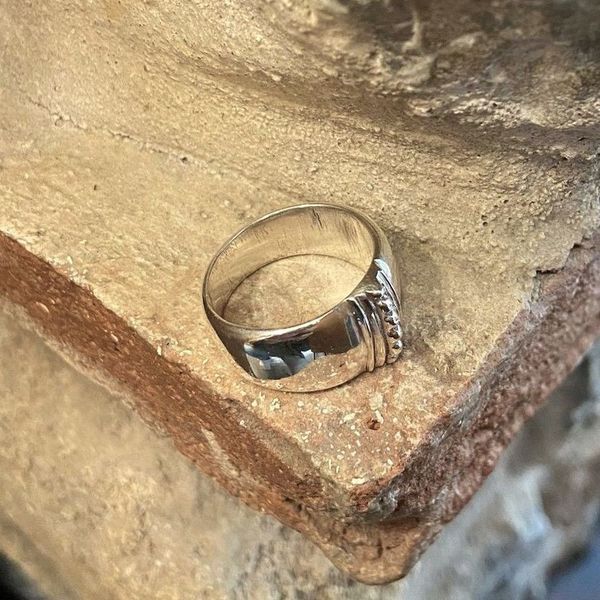 3. Band ring detail silver grey BRASS Workshop 24an10