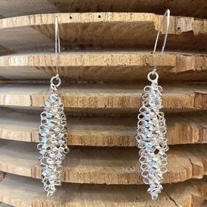 Orecchini Cob grigio argento BRASS Workshop