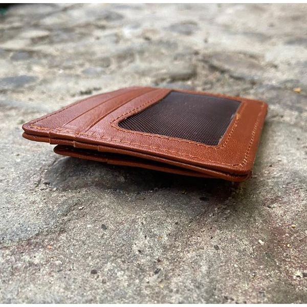 2. Multifunctional card holder brown BRASS Workshop op-8516