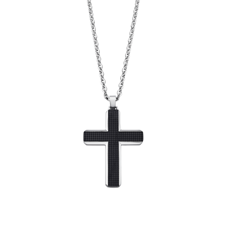 1. LS1986 Necklace steel gray LOTUS Style ls1986