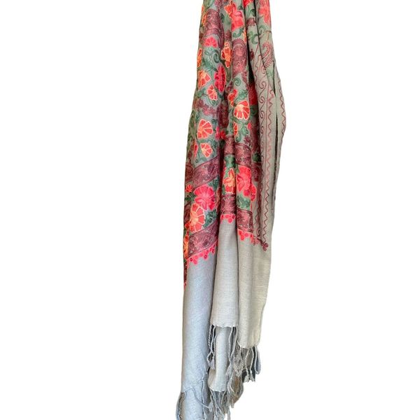 3. Wool scarf 21 red BRASS Workshop wool21