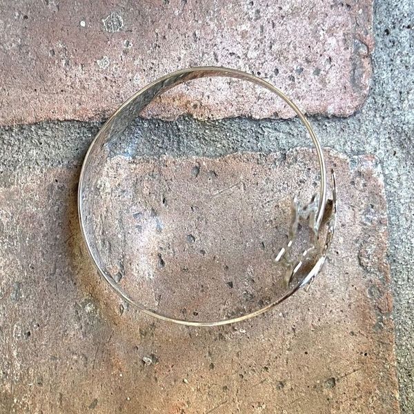 1. Starfish silver rigid bracelet silver grey BRASS Workshop 24br17